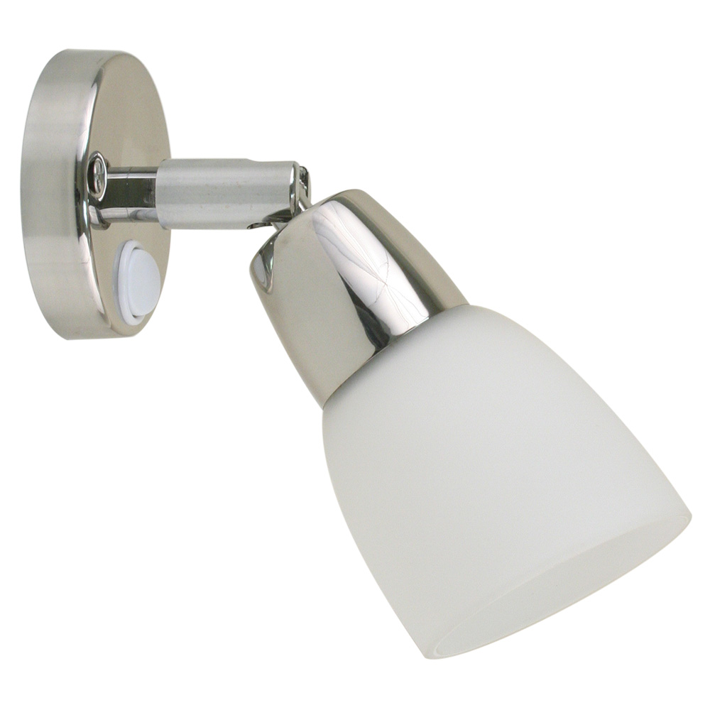 Scandvik SS Reading Light w/Frosted Glass Shade – 10-30V Scandvik SS Reading Light w/Frosted Glass Shade – 10-30V