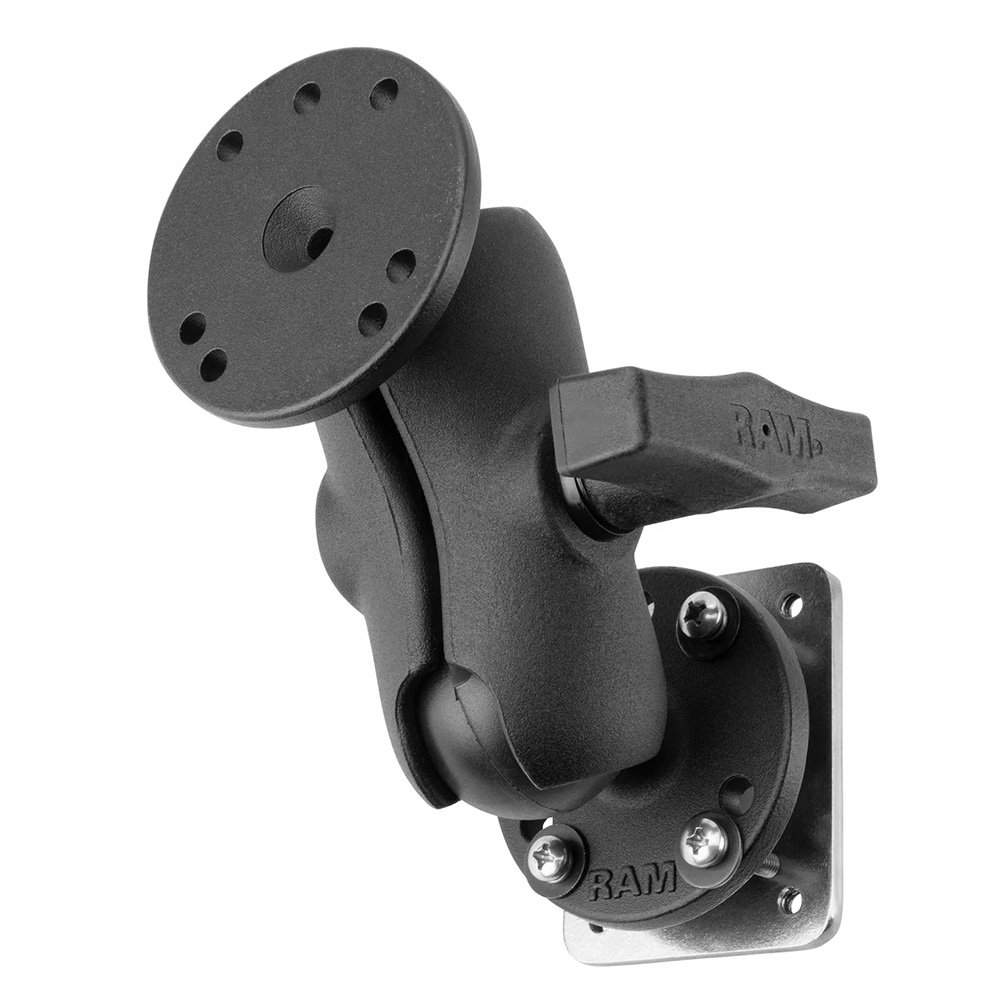RAM Mount Drill-Down Dashboard Mount w/Backing Plate – C Size Short RAM Mount Drill-Down Dashboard Mount w/Backing Plate – C Size Short