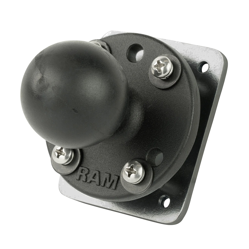 RAM Mount Drill-Down Dashboard Ball Base w/Backing Plate – C Size RAM Mount Drill-Down Dashboard Ball Base w/Backing Plate – C Size