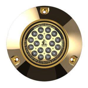 Metro Marine High-Output Submersible Underwater Light w/Intelligent Monochromatic LED's – Aqua, 90&deg; Beam