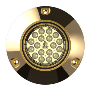 Metro Marine High-Output Submersible Underwater Light w/Intelligent Monochromatic LED's – White, 45&deg; Beam