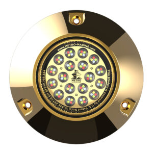 Metro Marine High-Output Submersible Underwater Light w/Intelligent Full Spectrum LED's – RGBW, 90&deg; Beam