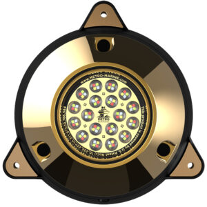 Metro Marine High-Output Surface Mount Underwater Light w/Intelligent Full Spectrum LED's – RGBW, 90&deg; Beam