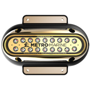 Metro Marine High-Output Elongated Surface Mount Light w/Intelligent Full Spectrum LED's – RGBW, 90&deg; Beam