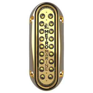 Metro Marine High-Output Elongated Vertical Mount Light w/Intelligent Monochromatic LED's – White, 45&deg; Beam
