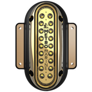 Metro Marine High-Output Vertical Surface Mount Light w/Intelligent Monochromatic LED's – White, 45&deg; Beam