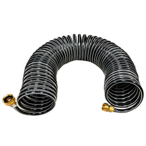 Trident Marine Coiled Wash Down Hose w/Brass Fittings – 25'