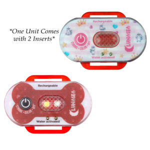 Lunasea Child/Pet Safety Water Activated Strobe Light – Red Case, Blue Attention Light