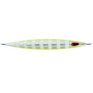 Williamson Kensaki 280 Jig – 7.25″ – 9-7/8oz – UV Chartreuse Glow Zebra
