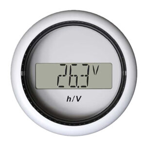 Veratron 52MM (2-1/16″) ViewLine Hour Counter-Voltmeter – White