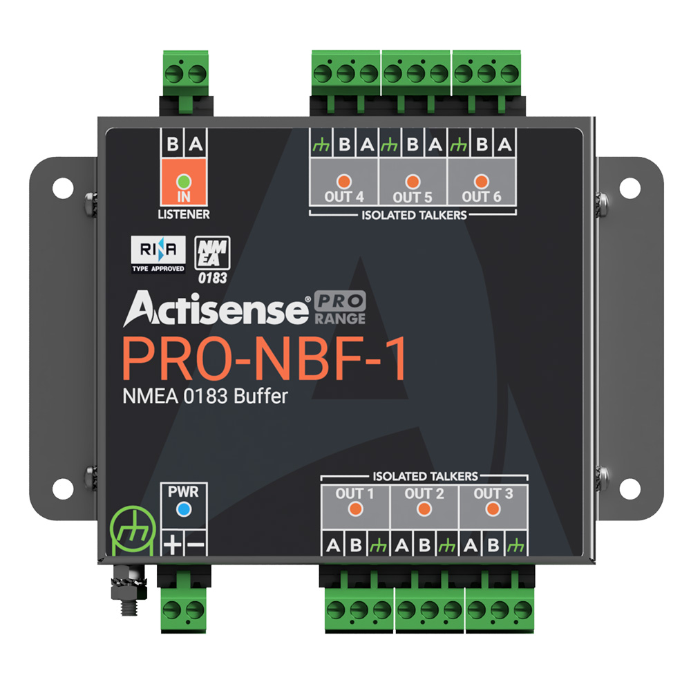 Actisense PRO NMEA Buffer – 1 OPTO Input, 6 ISO-Drive Outputs, Serial Port, Pluggable Screw Terminals Actisense PRO NMEA Buffer – 1 OPTO Input, 6 ISO-Drive Outputs, Serial Port, Pluggable Screw Terminals