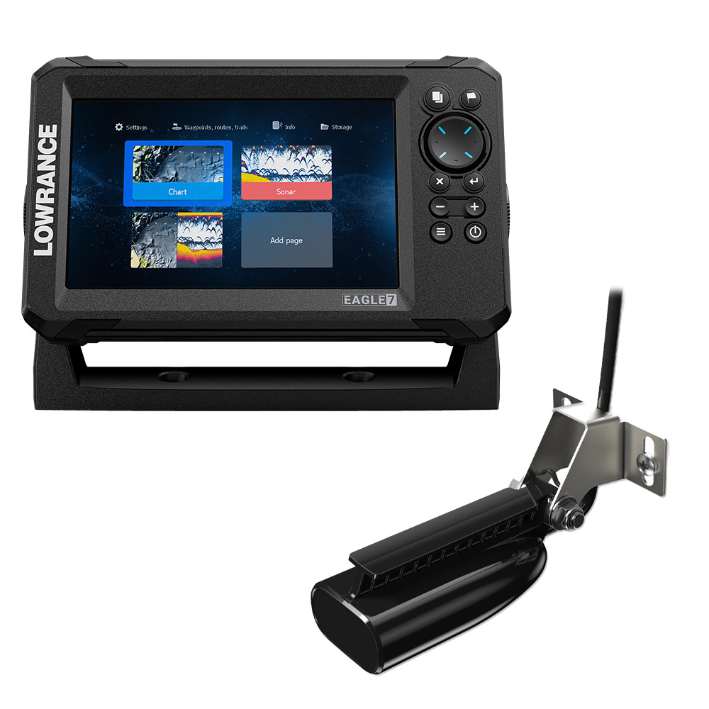 Lowrance Eagle 7 w/SplitShot T/M Transducer & Inland Charts Lowrance Eagle 7 w/SplitShot T/M Transducer & Inland Charts