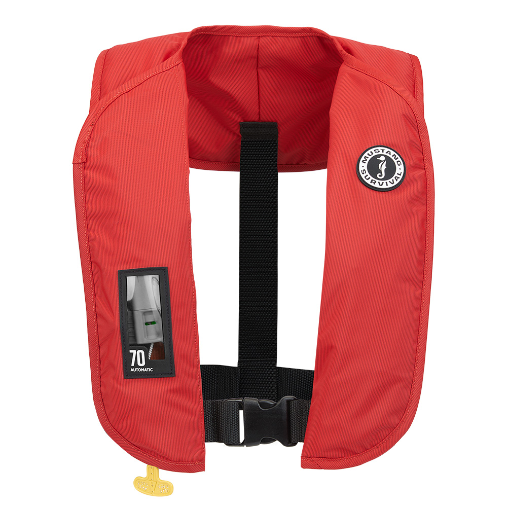 Mustang MIT 70 Automatic Inflatable PFD – Red Mustang MIT 70 Automatic Inflatable PFD – Red