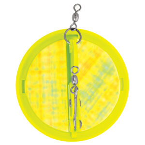 Luhr-Jensen 3-1/4″ Dipsy Diver – Chartreuse/Silver Bottom Moon Jelly