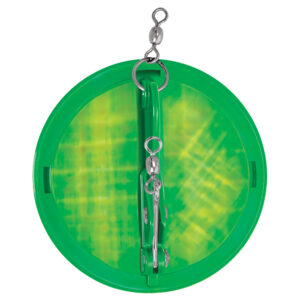 Luhr-Jensen 4-1/8″ Dipsy Diver – Kelly Green/Silver Bottom Moon Jelly