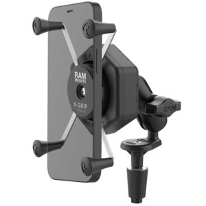 RAM Mount RAM&reg; X-Grip&reg; Large Phone Mount w/Vibe-Safe&trade; & Fork Stem Base – Short