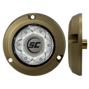 Shadow-Caster SC2 Series Bronze Surface Mount Underwater Light – Great White