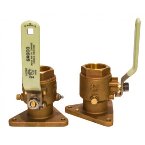 GROCO 2-1/2″ Bronze Tri-Flanged Ball Valve/Seacock