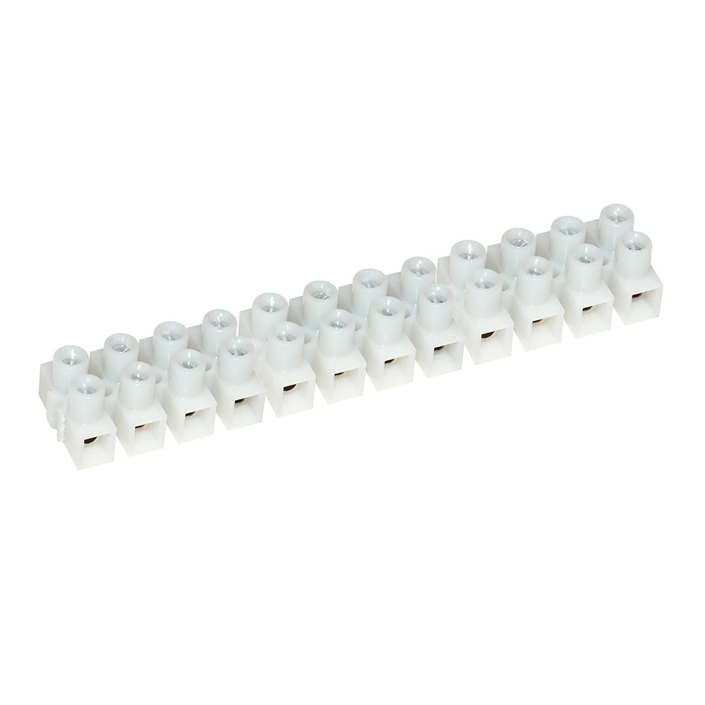 Pacer 20A Euro Style Terminal Block – 12 Gang – 5 Pack Pacer 20A Euro Style Terminal Block – 12 Gang – 5 Pack
