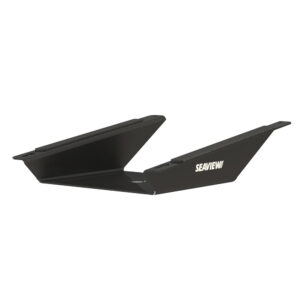 Seaview Aluminum 8&deg; Wedge Base for Starlink Flat High-Performance Antenna – Black
