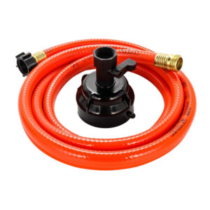 Camco RhinoFlex 10&rsquo; Clean Out Hose w/Rinser Cap – 5/8″ Internal Diameter