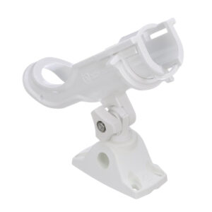 Attwood Heavy-Duty Adjustable Rod Holder w/Combo Mount – White