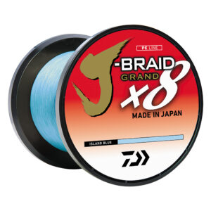 Daiwa J-BRAID x8 GRAND Braided Line – 10 lbs – 300 yds – Island Blue