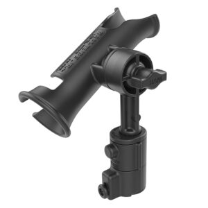 RAM Mount RAM&reg; Tube Jr.&trade; Holder w/Universal Adapt-A-Post&trade; Track Base – 4″ Post