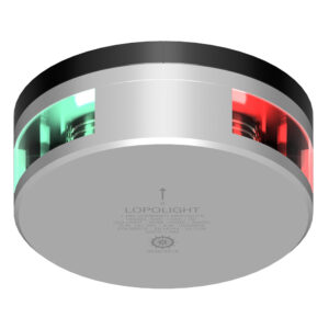 Lopolight Combined Sidelight – 1NM – Upside-Down Silver Housing w/FB Base