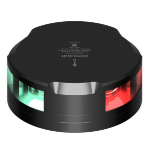 Lopolight Tri-Color Nav Light – 1NM – Black Housing w/FB Base