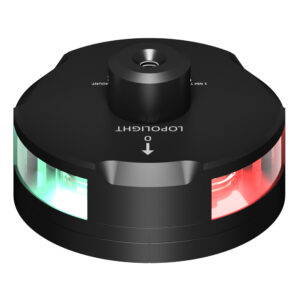 Lopolight Tri-Color Nav Light w/Windex Mount – 1NM – Black Housing w/FB Base