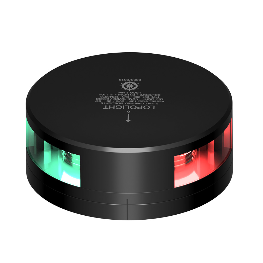 Lopolight Combined Sidelight – 2NM – Black Housing w/FB Base Lopolight Combined Sidelight – 2NM – Black Housing w/FB Base