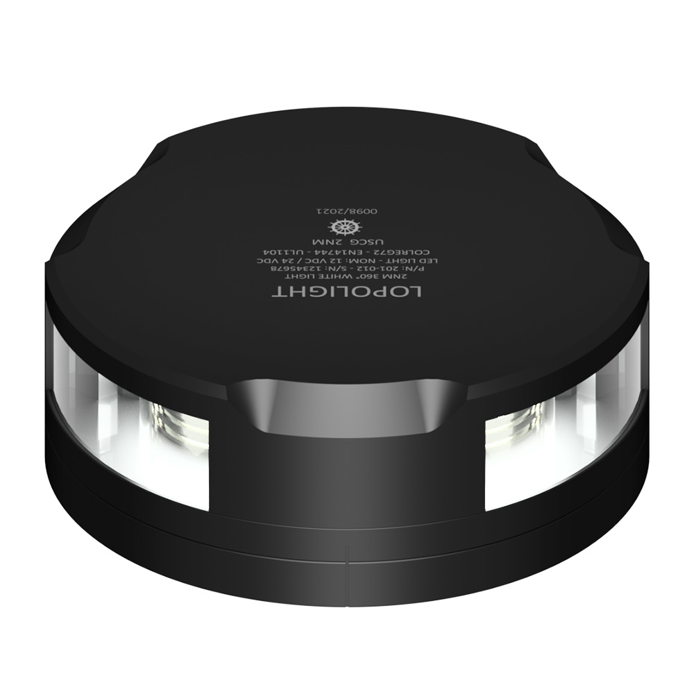 Lopolight 360-Degree Anchor Light – 2NM – Black Housing w/FB Base Lopolight 360-Degree Anchor Light – 2NM – Black Housing w/FB Base