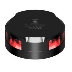 Lopolight 360-Degree Red Nav Light – 2NM – Black Housing w/FB Base
