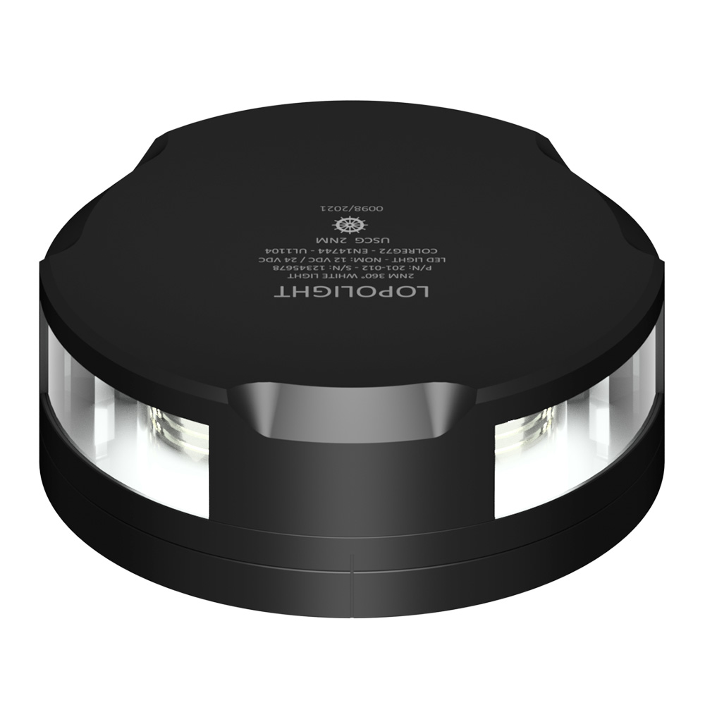 Lopolight Masthead/360-Degree Light – 3NM – Black Housing w/FB Base Lopolight Masthead/360-Degree Light – 3NM – Black Housing w/FB Base