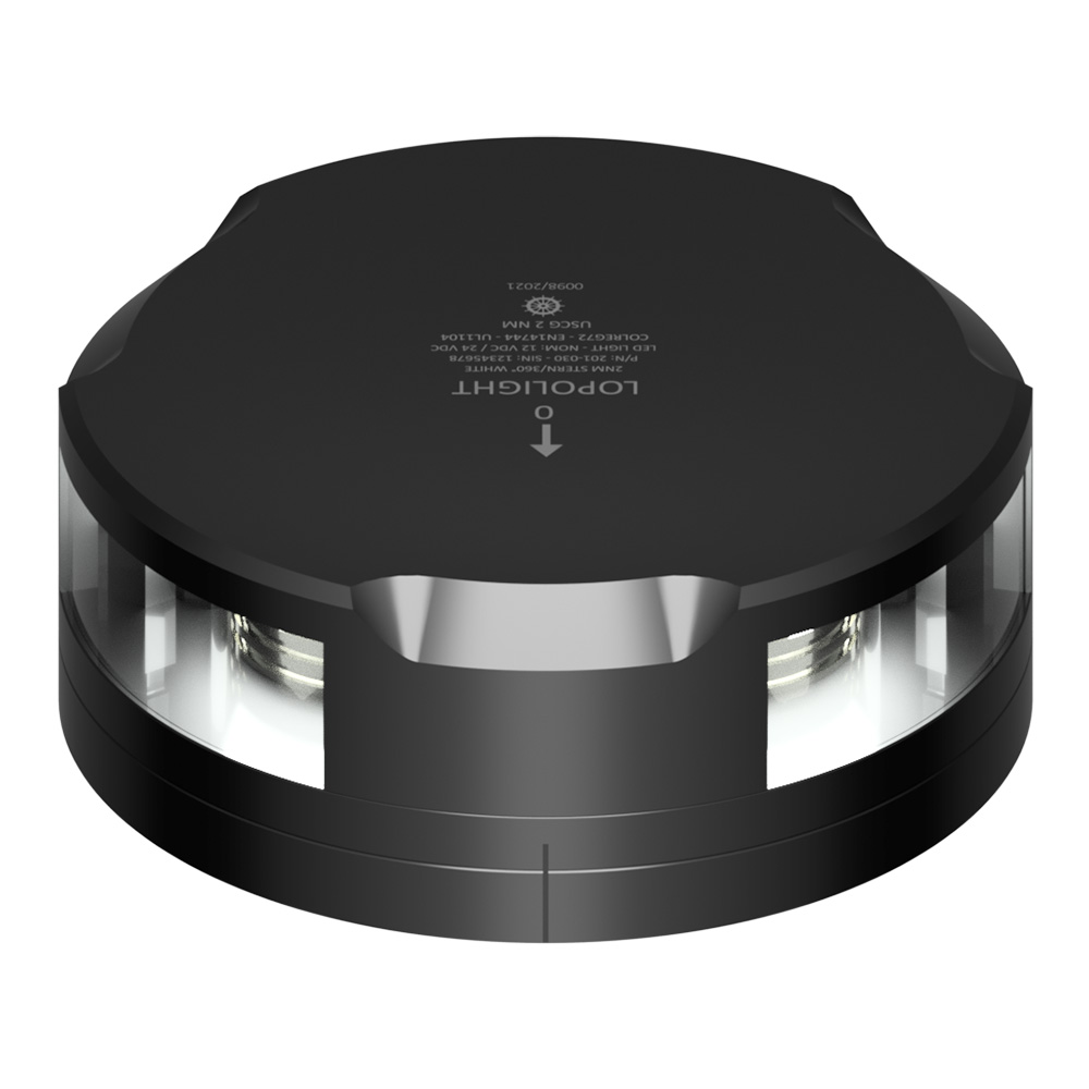 Lopolight 360-Degree Stern Light – 2NM – Black Housing w/FB Base Lopolight 360-Degree Stern Light – 2NM – Black Housing w/FB Base