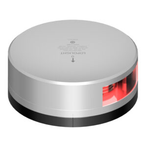 Lopolight Red Port Light – 2NM – Silver Housing w/FB Base