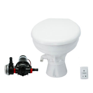 Johnson Pump AquaT Toilet Silent Electric &ndash; Comfort – 24V w/Pump