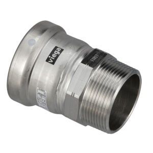 Viega MegaPress 316 FKM MPT Adapter – 3″ x 3″ (MPT)