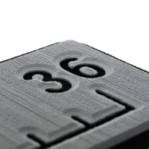 SeaDek 36&rdquo; Routed Ruler – 6mm – Brushed Texture – Storm Grey/Black