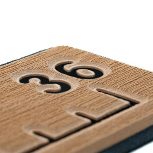 SeaDek 36&rdquo; Routed Ruler – 6mm – Brushed Texture – Mocha/Black