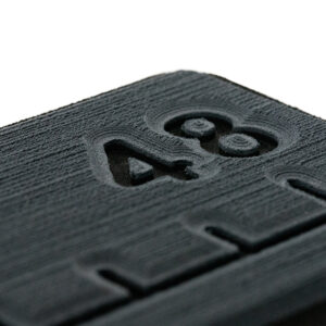 SeaDek 48&rdquo; Routed Ruler – 6mm – Brushed Texture – Dark Grey/Black