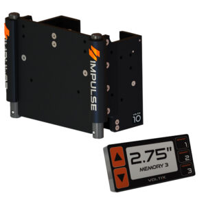 IMPULSE 10″ Set Back Electric Jack Plate w/Smart Control – Black Anodized