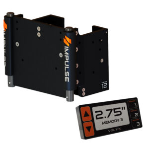 IMPULSE 12″ Set Back Electric Jack Plate w/Smart Control – Black Anodized
