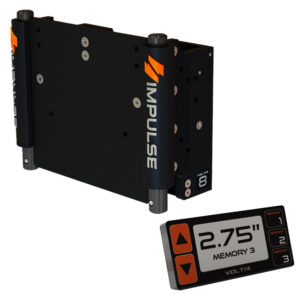 IMPULSE XL 8″ Set Back Electric Jack Plate w/Smart Control – Black Anodized