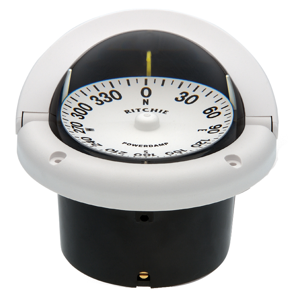 Ritchie HF-742W Helmsman Compass – Flush Mount – White Ritchie HF-742W Helmsman Compass – Flush Mount – White
