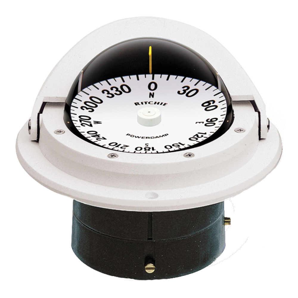 Ritchie F-82W Voyager Compass – Flush Mount – White Ritchie F-82W Voyager Compass – Flush Mount – White
