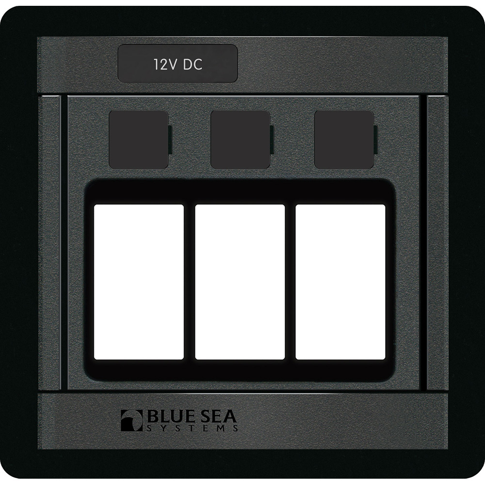 Blue Sea 1520 Remote Control Switch – 360 Panel – 3 Blank Blue Sea 1520 Remote Control Switch – 360 Panel – 3 Blank