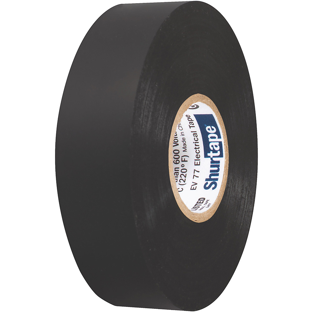 Shurtape EV 077B Professional Grade Black Electrical Tape f/Insulating & Splicing – 3/4″ x 66′ – 10-Pack Shurtape EV 077B Professional Grade Black Electrical Tape f/Insulating & Splicing – 3/4″ x 66′ – 10-Pack