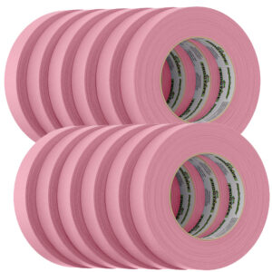 FrogTape CP 325 Medium-High Adhesion Masking Tape – 24MM x 55M x 12-Pack – Pink – Rated f/325&deg;F